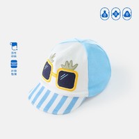 aqpa 婴儿帽子秋季新款幼儿宝宝纯棉可爱遮阳帽男儿童鸭舌帽棒球帽