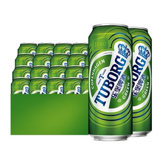 88VIP：Carlsberg 嘉士伯 乐堡Tuborg啤酒500ml*24罐嘉士伯官方清爽型拉格小麦啤酒整箱装