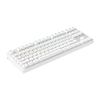 GANSS 迦斯 3087T 87键 三模机械键盘 白色 KTT风信子轴 RGB