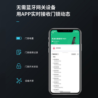 kaadas 凯迪仕 智能锁YK01指纹锁家用防盗门密码锁磁卡感应锁电子门锁WiFi