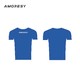 AMORESY Electra系列彩色半袖油亮光泽丝滑弹力打底紧身性感T恤
