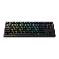  高斯 GANSS 3087T 87键 三模机械键盘 黑色 KTT风信子轴 RGB