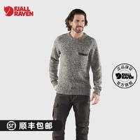 北极狐 Fjallraven/北极狐2021新款男士保暖舒适毛绒圆领毛衣 84139