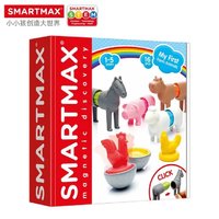 SMARTMAX 动物农场 儿童早教磁力玩具早教大颗粒 动物主题连接 1-5岁 16pcs
