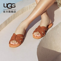 UGG Riviera瑞维拉系列 女士拖鞋 1119750 棕色 38