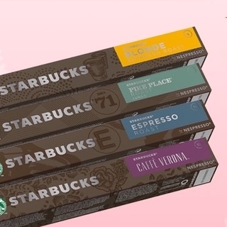 STARBUCKS 星巴克 Nespresso浓遇胶囊咖啡分享装多口味5.7g*10颗*4条