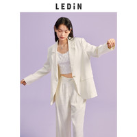 LEDIN 乐町 夏季新品休闲甜酷设计感西服套装春季新款高级韩版西装外套女