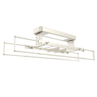 好太太 D-3145 智能电动晾衣架 奶油风新品+照明+语音+4横杆2排夹+免费安装