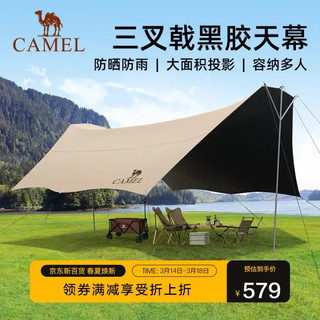 CAMEL 骆驼 户外精致露营全遮光黑胶天幕帐篷野外野营防晒露营装备172BC02079