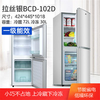 RIPU 日普 小型大电冰箱冷藏冷冻双门宿舍租房家用节能