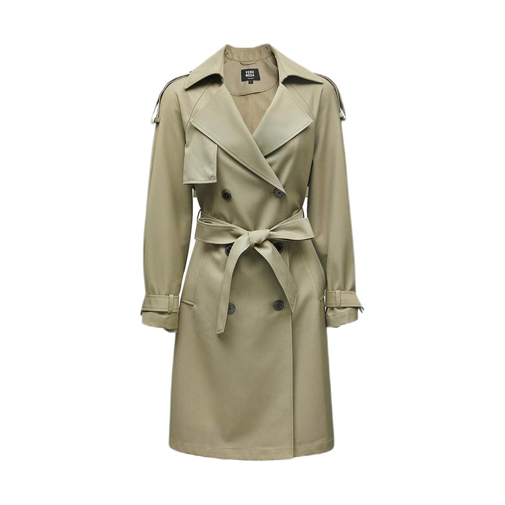 VERO MODA 女士中长款风衣 322121032 浅丛林绿 XS