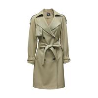 VERO MODA 女士中长款风衣 322121032 浅丛林绿 XS