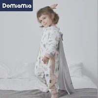 婴儿安抚豆豆绒分腿睡袋秋冬新生儿包被儿童宝宝防踢被防惊跳抱被花野仙踪-M码（推荐身高75-90cm）