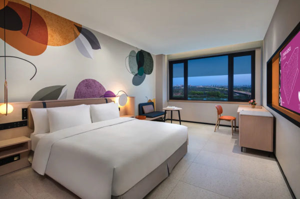 悦榕旗下平价线周末不加价浙江衢州悦苑酒店园景大床房2晚连住2大1小