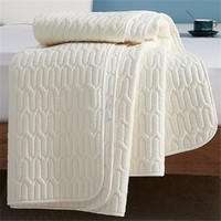 IVYKKI 艾维 全棉乳胶床垫软垫可水洗大豆纤维床褥家用双人薄款保护垫褥子夏季