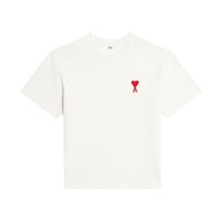 AMI PARIS 【23年春夏新品】Ami Paris 男女同款 爱心款红色爱心白色半袖T恤