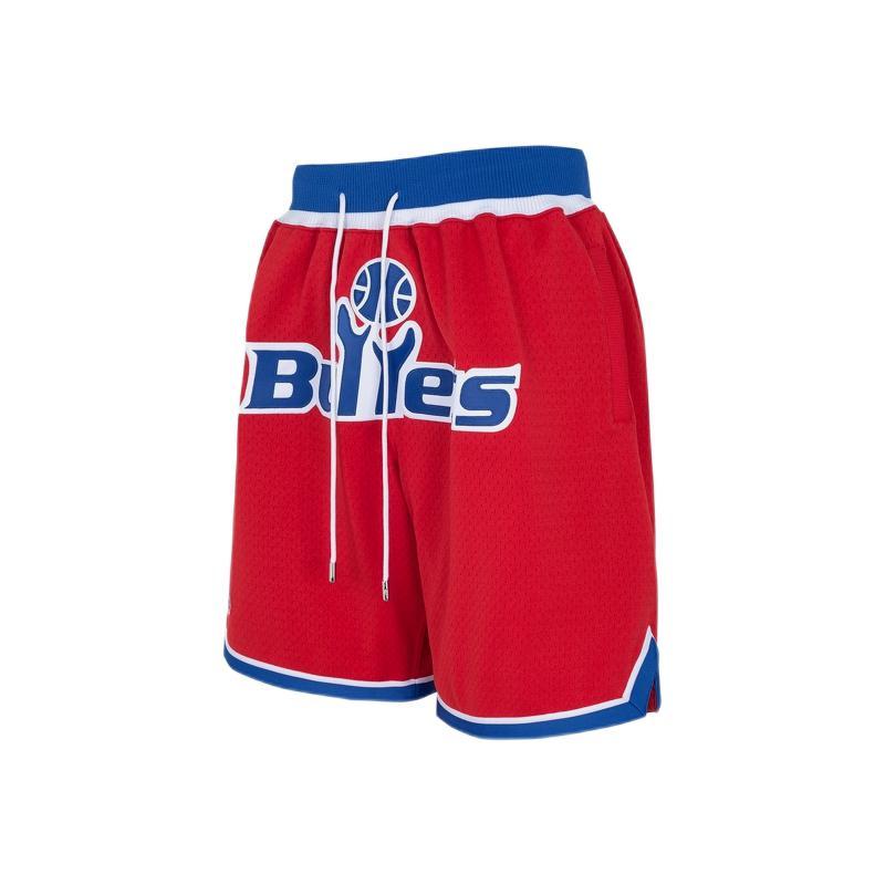 Mitchell&Ness 93-94年子弹队 JUSTDON联名款 男子篮球球裤 SHORMO22022-WBURDRY93