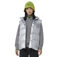 Meters bonwe 美特斯邦威 男女款羽绒马甲 银色 M