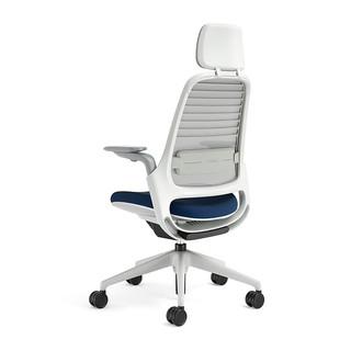 STEELCASE 世楷 Series 1人体工学椅家用办公电脑椅老板椅久坐舒适学习座椅 蓝灰色+头枕
