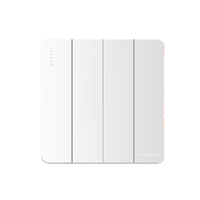 鸿雁 X5丰悦系列 四开双控开关 白色