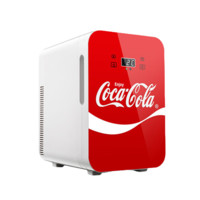 Coca-Cola 可口可乐 TJ-12 车载冰箱 单核 12L 数显 飘带红