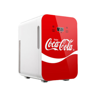Coca-Cola 可口可乐 TJ-12 车载冰箱 双核 12L 数显 飘带红