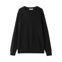 Baleno 班尼路 男士圆领针织衫 88035208 黑色 S