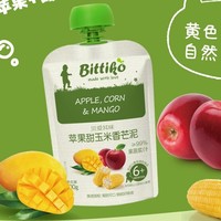 PLUS会员：bittiko 贝爱其味 婴幼儿辅食果泥 100g