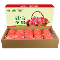 YUBAO 豫宝 灵宝苹果 单果90-95mm 12个 彩色礼盒