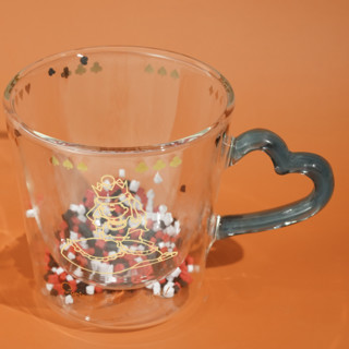 大英博物馆 爱丽丝漫游奇境系列 爱心泡泡 双层玻璃杯 200ml