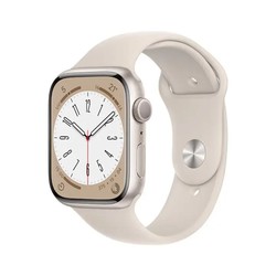 Apple 苹果 Watch Series 8 智能手表GPS款45毫米星光色铝金属表壳星光色运动型表带