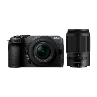 Z30 APS-C画幅 微单相机 黑色 Z DX 16-50mm f/3.5-6.3 VR 46mm DX 50-250mm f/4.5-6.3 双头套机