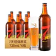  TAISHAN 泰山啤酒 泰山原浆啤酒7天精酿鲜啤10度 720ml*6瓶 1箱　