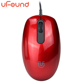 uFound Founder 方正 U66 有线鼠标 1200DPI 红色