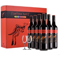 Yellow Tail 黄尾袋鼠 柯斯拉酒庄赤霞珠半干型红葡萄酒 2016年 6瓶*750ml套装