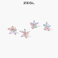 ZEGL花朵耳钉女小众设计感高级耳环2022年新款潮925银针秋冬耳饰
