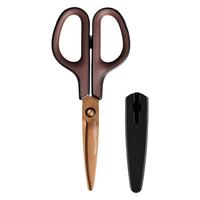 PLUS 普乐士 175STN 镀钛剪刀 174mm 棕色 单把装