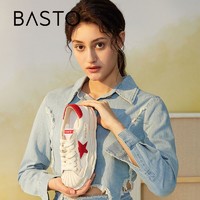 BASTO 百思图 2022春季新款贝壳头溶解鞋厚底板鞋女鞋运动休闲鞋IA068AM2