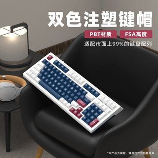 腹灵(FLESPORTS)  机械键盘键帽CMK98原厂FSA双色注塑PBT适配68 87 98 静谧灰—原厂
