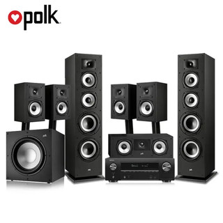 普乐之声（polk）XT70+X1600 音响 音箱 家庭影院7.1家用音响天龙功放机家用客厅组合hifi音响落地音箱低音炮