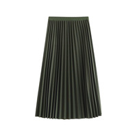 INMAN 茵曼 女士百褶半身裙 F1811034 樱草绿 M