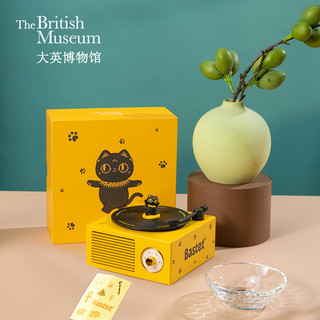 大英博物馆 安德森猫复古仿黑胶唱片机蓝牙音响创意女生生日礼物