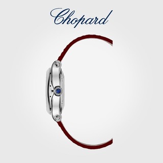 Chopard 萧邦 机械表HappySport瑞士手表快乐钻石30mm表盘腕表18k金 红色表带