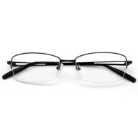 Coastal Vision 镜宴&essilor 依视路 CVO4013BK 黑色钛眼镜框+钻晶X4系列 1.67折射率 非球面镜片