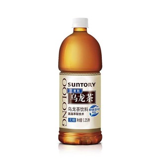 SUNTORY 三得利 乌龙茶1.25L*4瓶大瓶家用休闲乌龙茶饮料