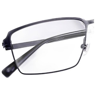 Coastal Vision 镜宴&essilor 依视路 CVO2001BK 金属眼镜框+钻晶A4系列 防蓝光镜片