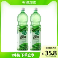 熊津 进口熊津woongjin芦荟汁芦荟果肉大瓶果汁饮料芦荟饮料1.5L*2瓶