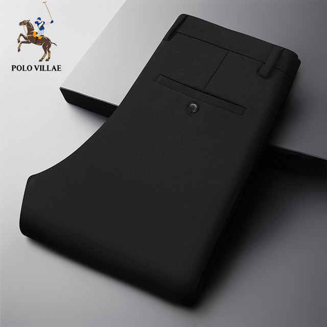 POLO VILLAE 保罗威特 Polovillae/保罗威特男士西裤春夏新款宽松直筒商务正装休闲长裤