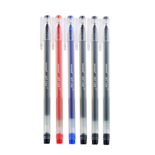 monami 慕那美 韩国慕那美（monami）半针管中性笔套装水笔签字笔 0.4mm黑红蓝02032-6支装
