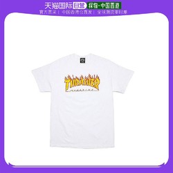 THRASHER 经典火焰印花短袖T恤